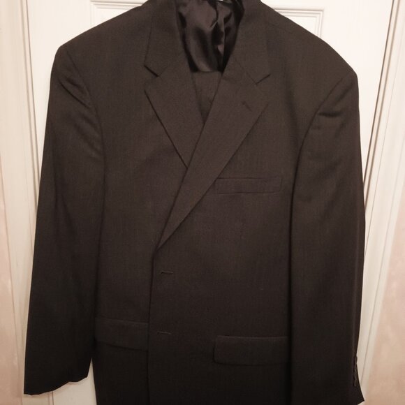 Gerald Austin Men 2 Piece Dark Grey Suit - Picture 3 of 16